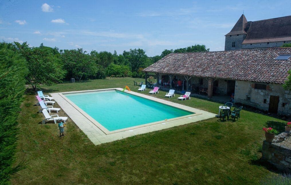 Chateau De Goudourville Villa Bagian luar foto